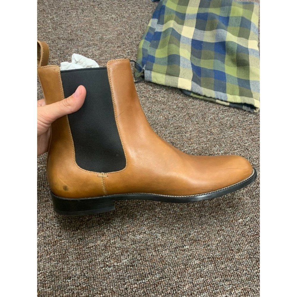 Gucci Saddle Brown Leather Pull-On Chelsea Boots - Picture 10 of 11